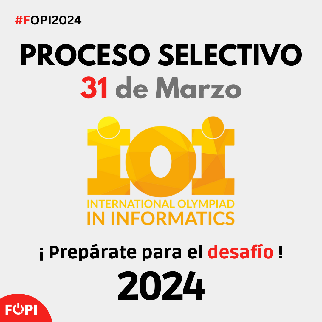 Convocatoria: Proceso Selectivo IOI 2024